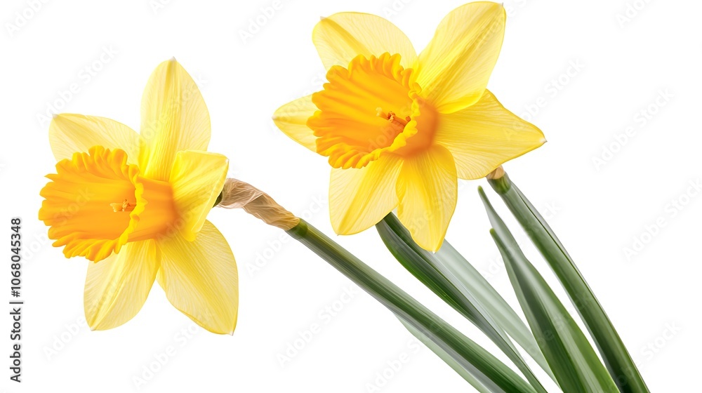 A Single White Narcissus Flower A Single White Narcissus Flower