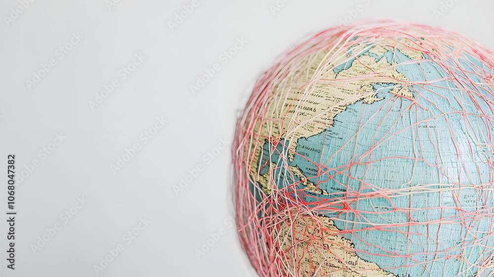 A world globe with broken communication lines, symbolizing global disconnection and challenges in connectivity
A world globe with broken communication lines, symbolizing global disconnection and challenges in connectivity