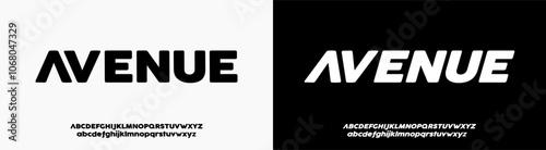 Modern Bold Heavy Font. Typography urban style alphabet fonts for fashion, sport, technology, digital, movie, logo design, vector illustration, uppercase and lowercase.