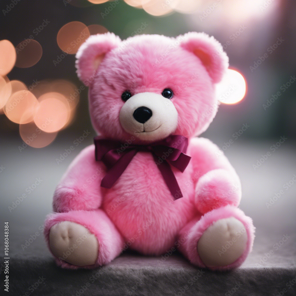 Pink Teddy Bear Character Pink Teddy Bear Character