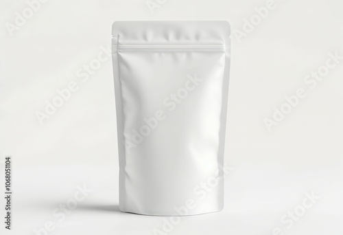 Minimalist Elegance: A Clean Mockup of Resealable Pouch Packaging