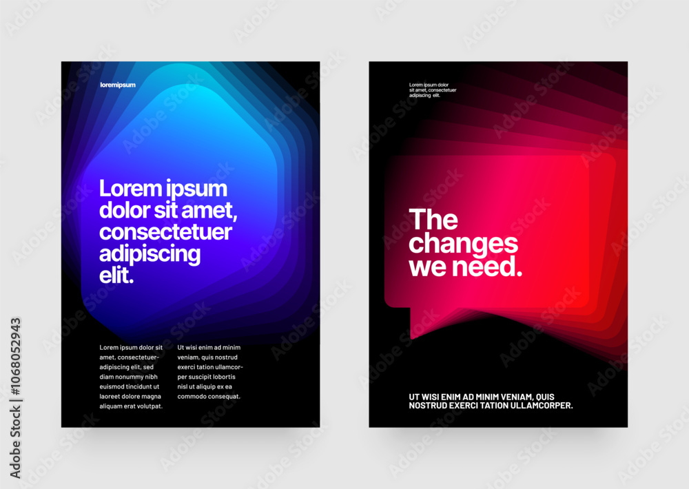Font and paper product with fluted glass effect used for message. Layout template with fluid gradient background for flyer, poster or banner. Font and paper product with fluted glass effect used for message. Layout template with fluid gradient background for flyer, poster or banner.