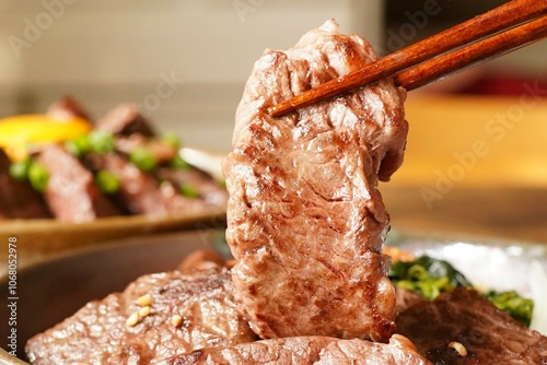 Foto 牛ハラミ　ビビンバ風　牛肉