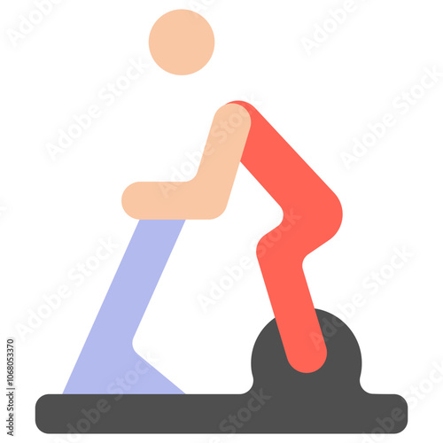 exercise bicycle flat icon