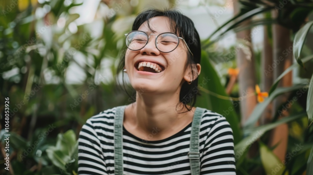 Joyful Moments of Uncontrollable Laughter Outdoors Joyful Moments of Uncontrollable Laughter Outdoors