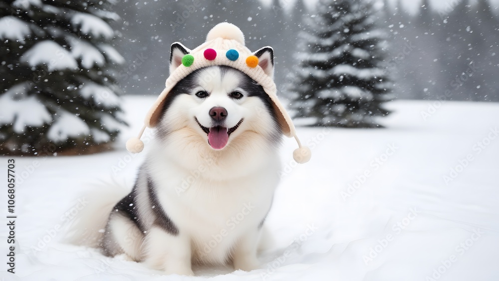 Dog Wearing a Hat, generative AI Dog Wearing a Hat, generative AI