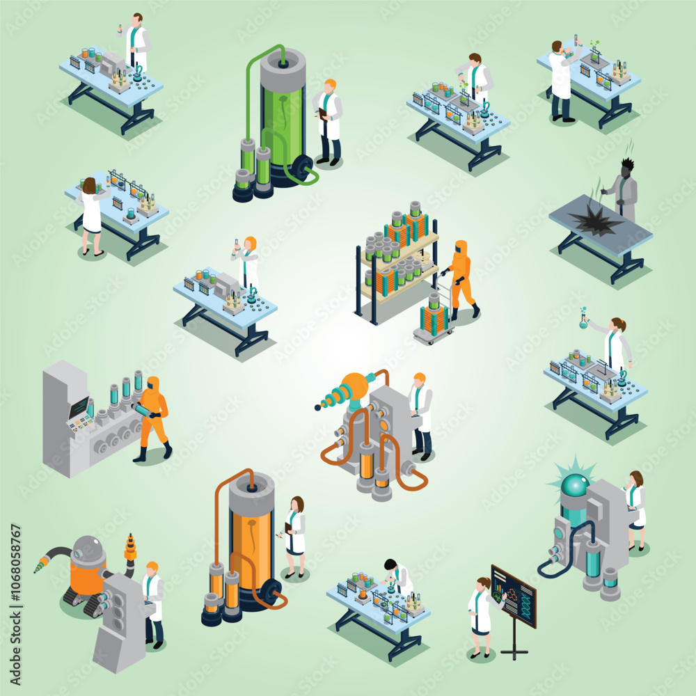 Scientist Icons Set Scientist Icons Set