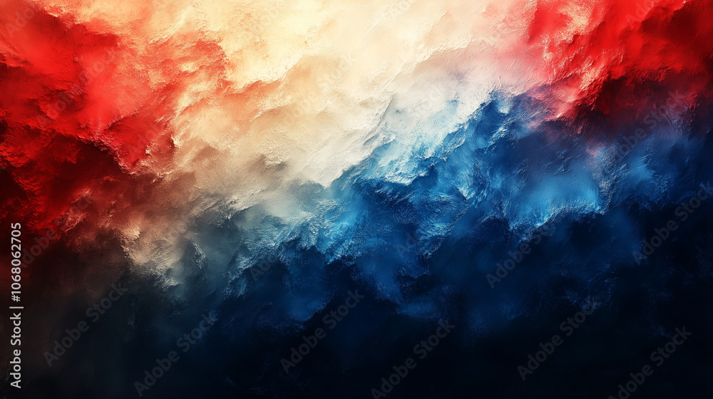 Obraz premium Russia flag colors abstract watercolor background