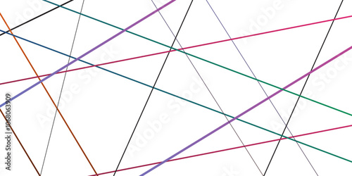 Abstract Colourful geometric Luxury premium line pattern on a transparent background.Vector illustration.