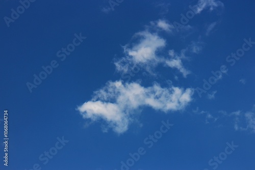 white cloud with blue sky background