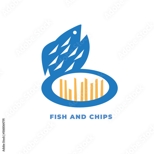 Logo Fish and Chips Professional Solution for Your Restaurant Branding