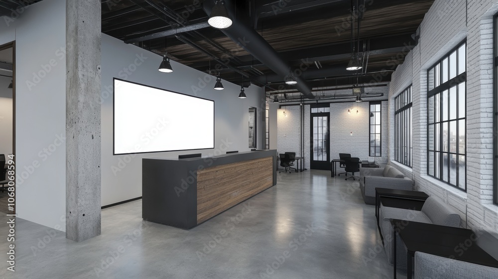 Modern Office Lobby.