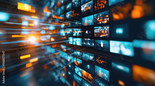 AI-enhanced video editing software creating dynamic transitions and effects automatically, AI video editing, smart post-production