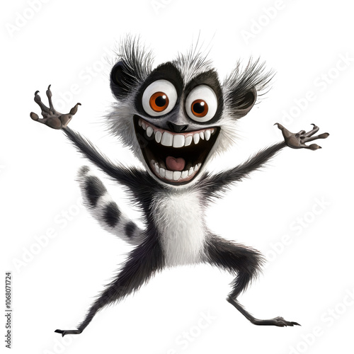 Dancing Lemur Transparent Illustration