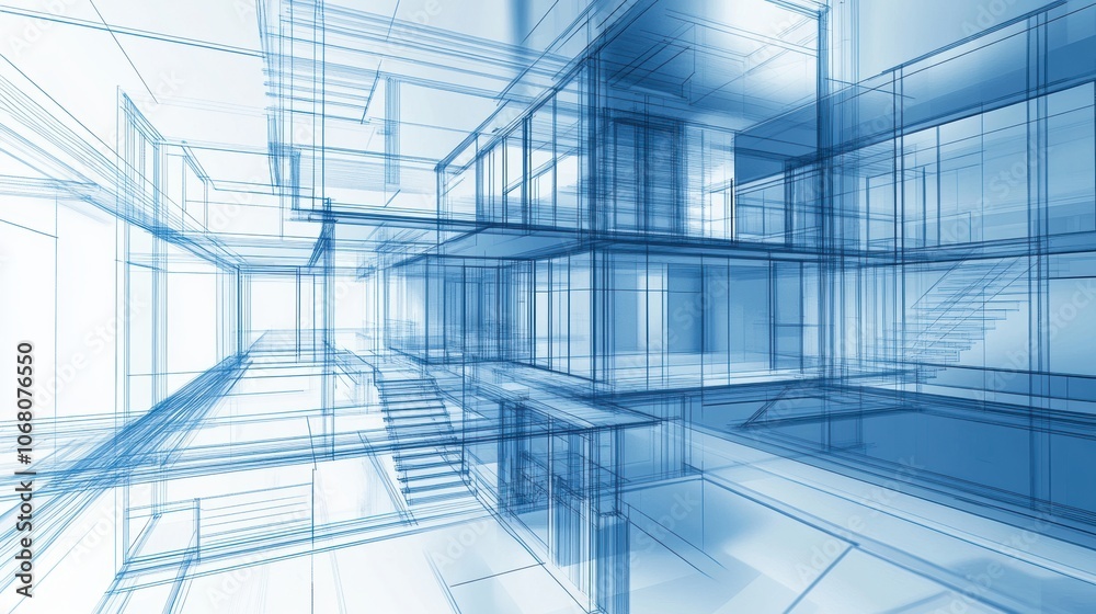 Wireframe House Design. Wireframe House Design.