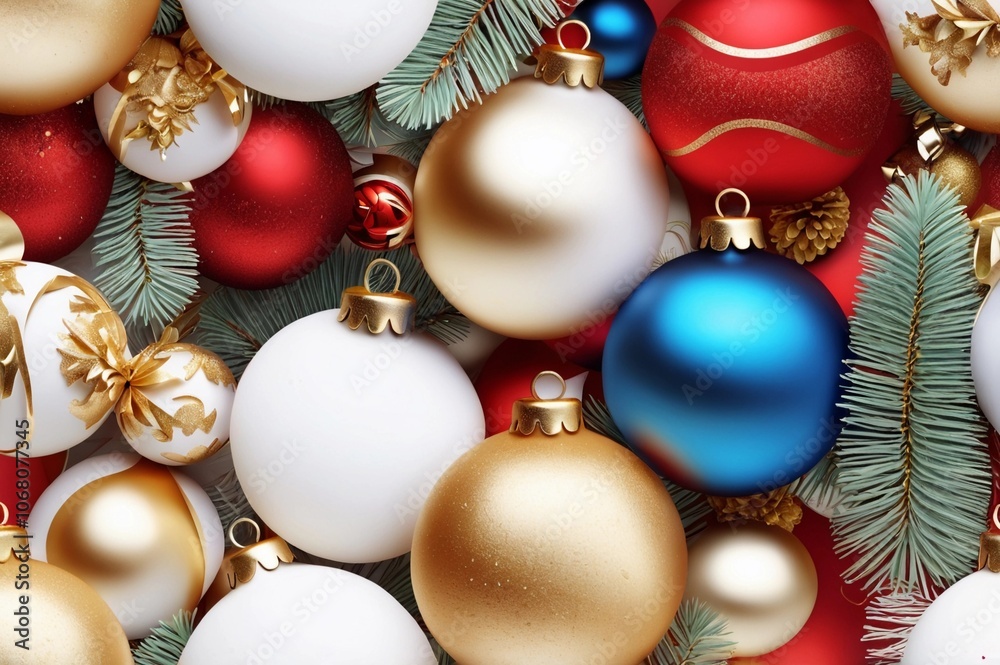 Christmas decor isolated on white background Christmas decor isolated on white background
