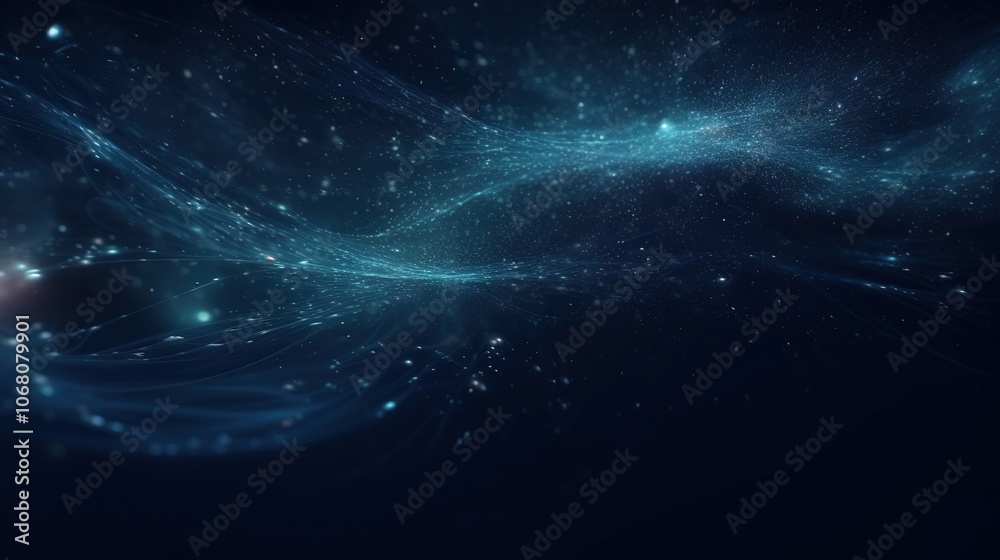 Abstract Blue Light Wave Background Abstract Blue Light Wave Background