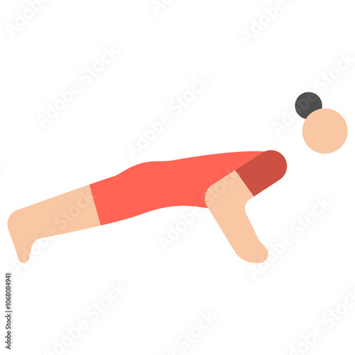 push up flat icon