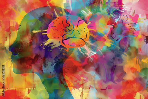 Colorful Mental Health Awareness Art