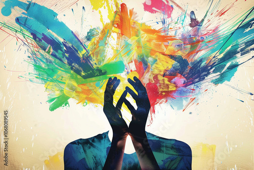 Colorful Mental Health Awareness Art