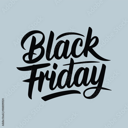 Black Friday typography style vector