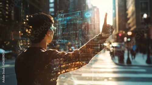 Augmented reality with AI enhancing real-world interaction through a digital interface