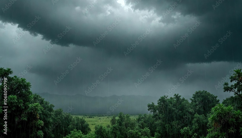 Hurricane Rainbands Over Florida Hurricane Rainbands Over Florida