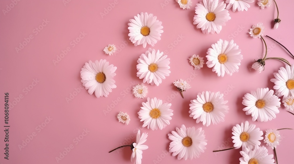 Pink Flower Arrangement on Soft Background Pink Flower Arrangement on Soft Background