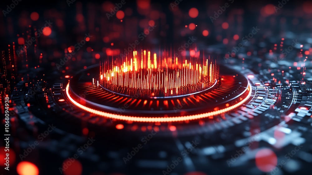 Visualizing sound waves in a dynamic digital landscape Visualizing sound waves in a dynamic digital landscape