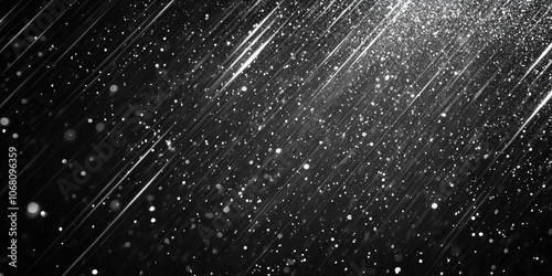 Snowfall in Black and White