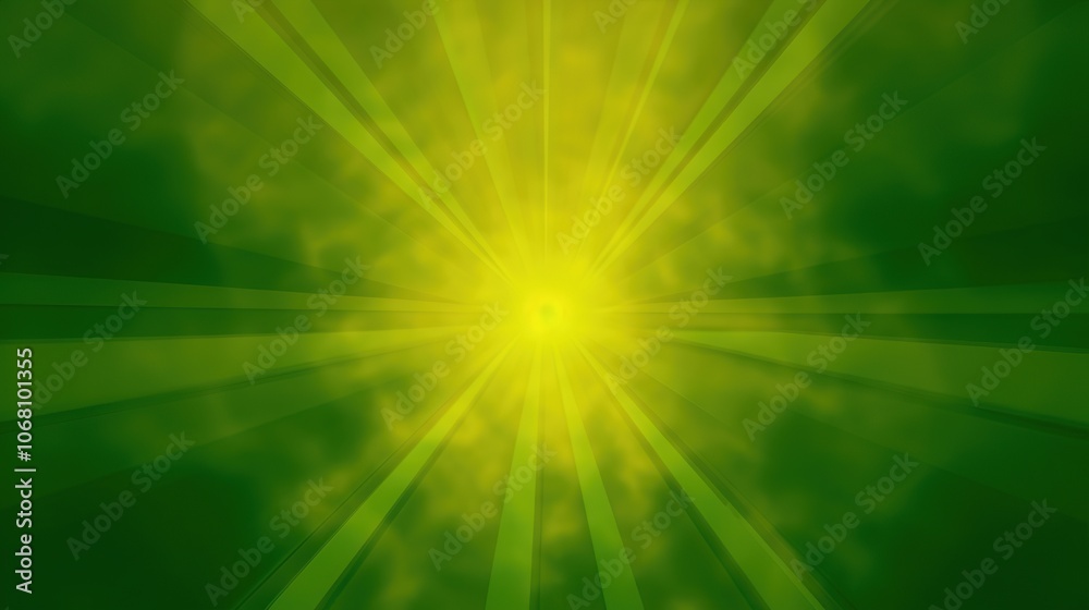 Bright Green Abstract Light Rays Background Bright Green Abstract Light Rays Background