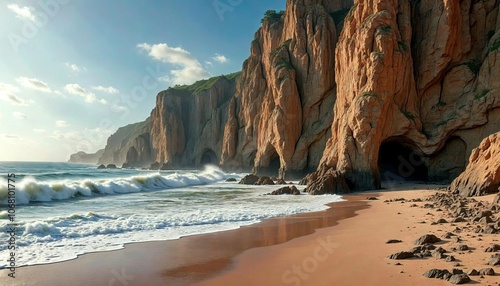 Rugged Coastline After Hurricane