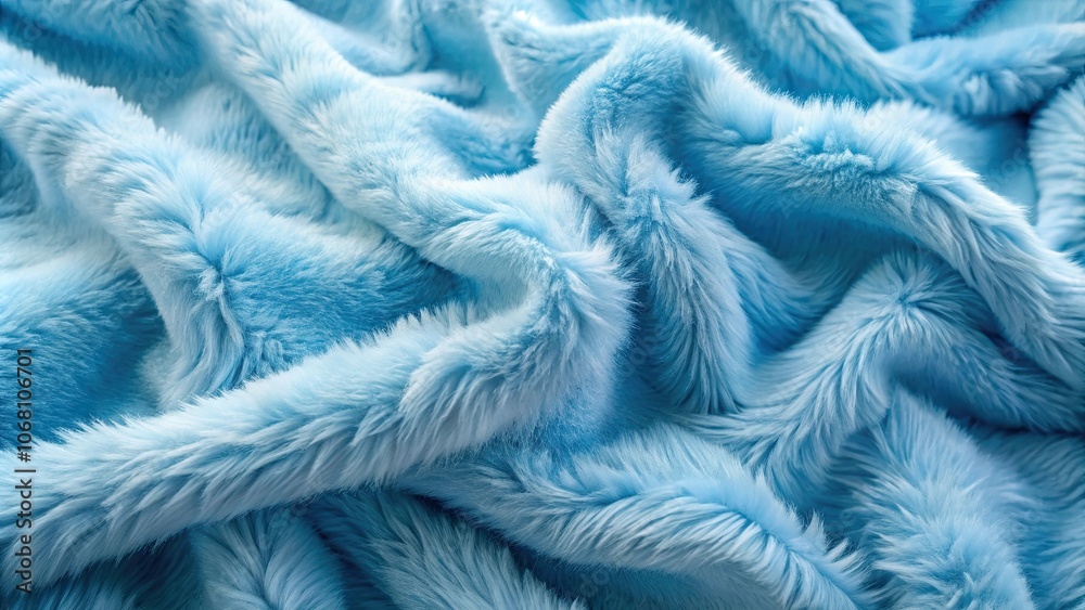 Soft blue faux fur textile background with loose folds and selective focus, blue, delicate, fabric, furry, cloth, soft Soft blue faux fur textile background with loose folds and selective focus, blue, delicate, fabric, furry, cloth, soft