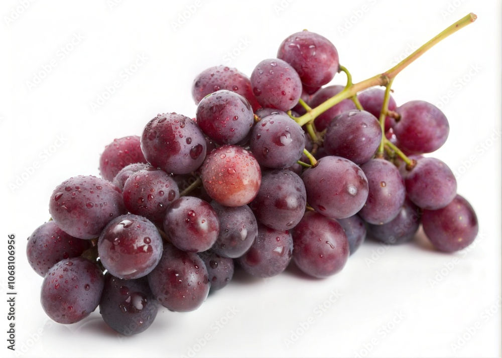 Fresh Purple Grapes isolated on white background Fresh Purple Grapes isolated on white background