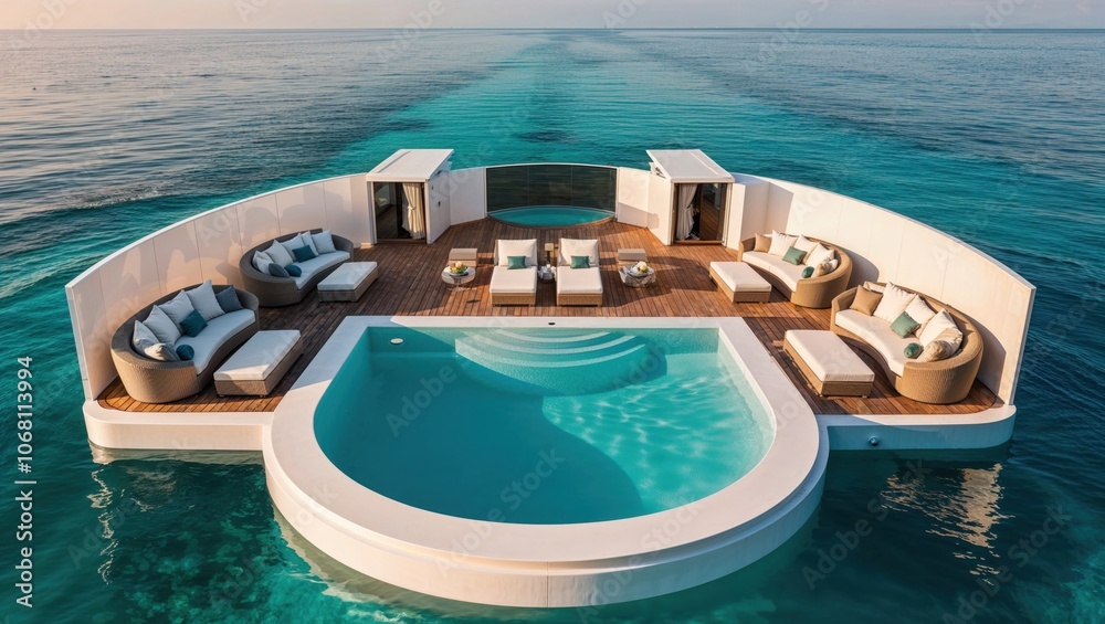 Obraz premium Infinity Pool and Ocean Views