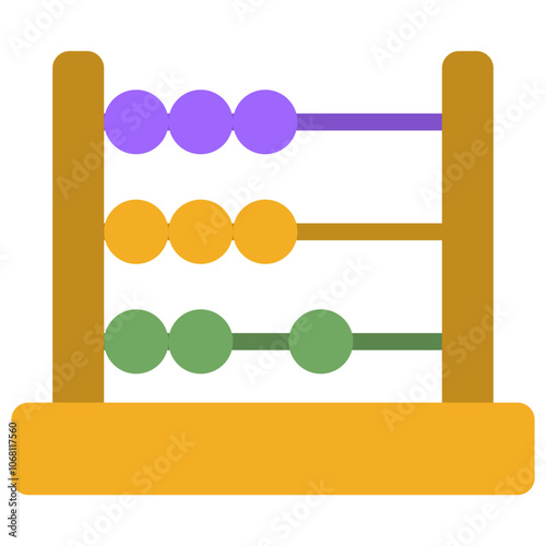 abacus flat icon
