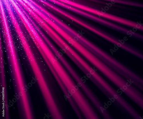 Purple rays and pink light beame with glitter light