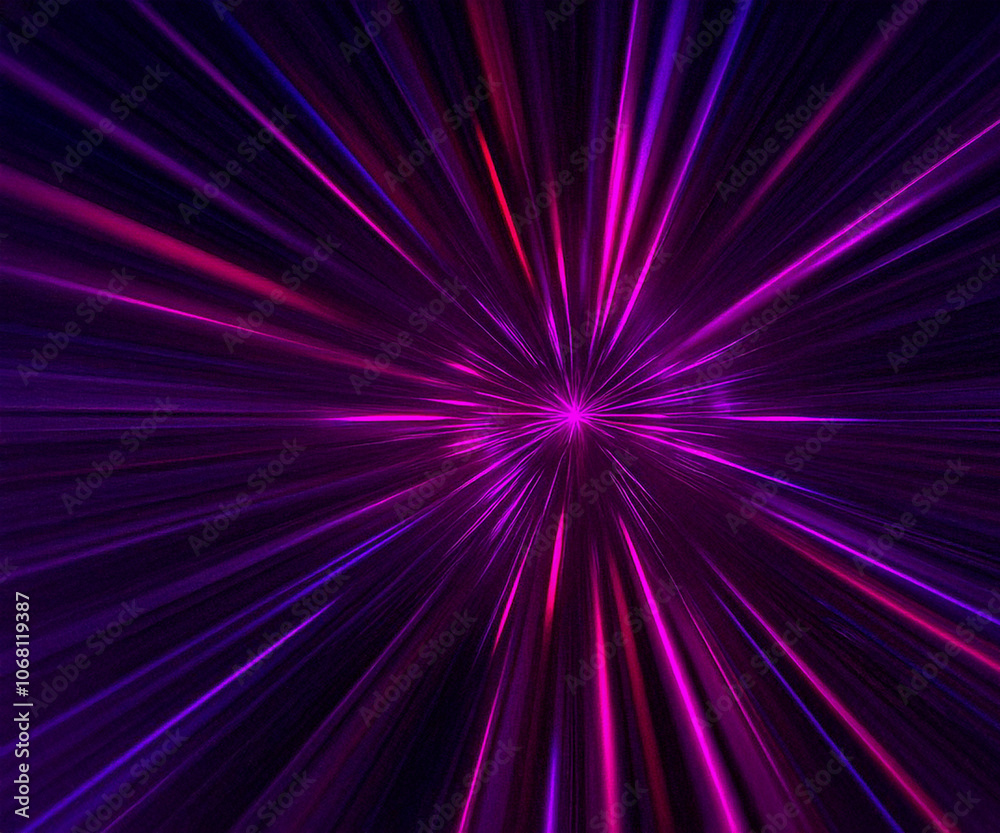 Purple rays and pink light beame with glitter light Purple rays and pink light beame with glitter light