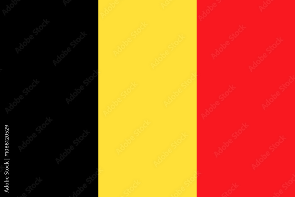 Fototapeta premium 벨기에 국기