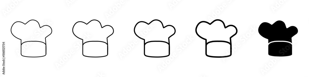 chef hat icon Simple outline illustration chef hat icon Simple outline illustration