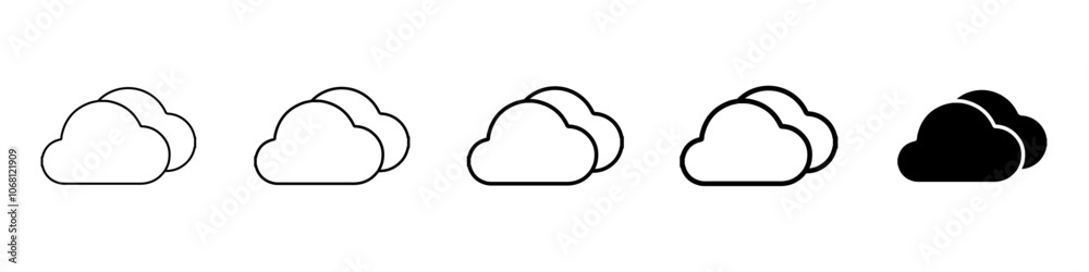 cloud icon Simple outline illustration cloud icon Simple outline illustration