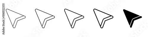 cursor icon Simple outline illustration