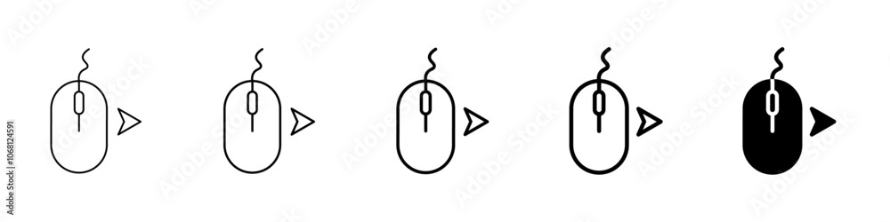 mouse right icon Simple outline illustration mouse right icon Simple outline illustration
