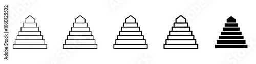Wallpaper Mural sand icon Simple outline illustration Torontodigital.ca