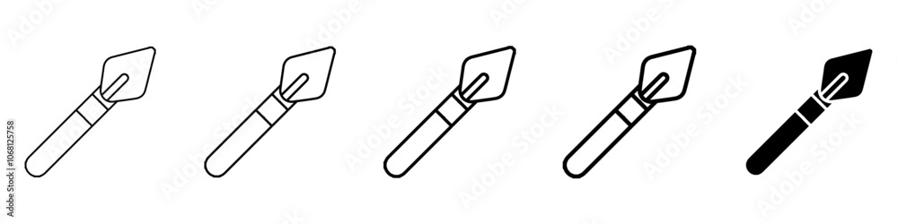 spear icon Simple outline illustration spear icon Simple outline illustration