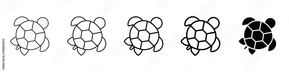 Obraz premium turtle icon Simple outline illustration