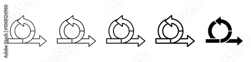 agile icon Simple outline illustration