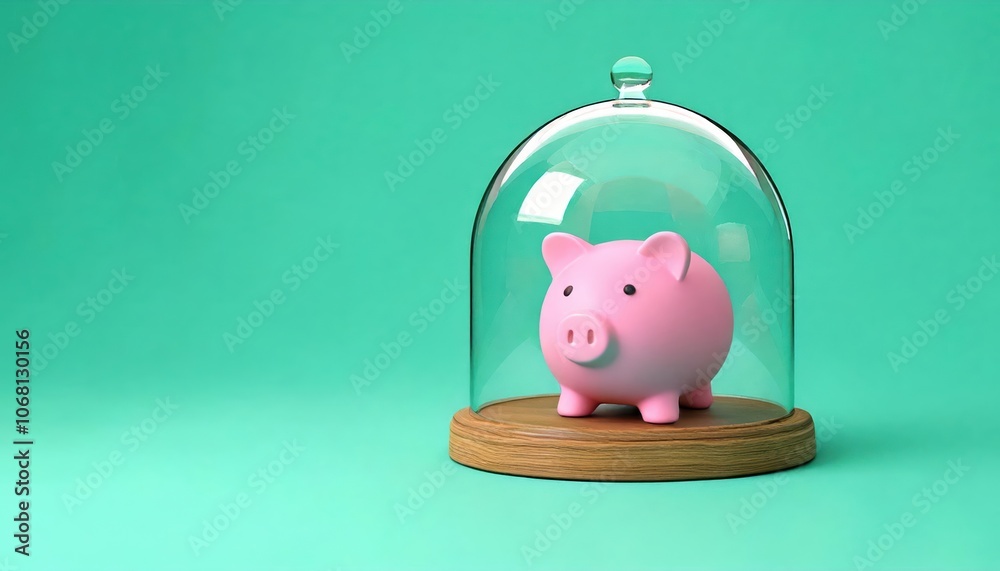 Secure your savings discover the benefits of using a piggy bank within a glass dome Secure your savings discover the benefits of using a piggy bank within a glass dome