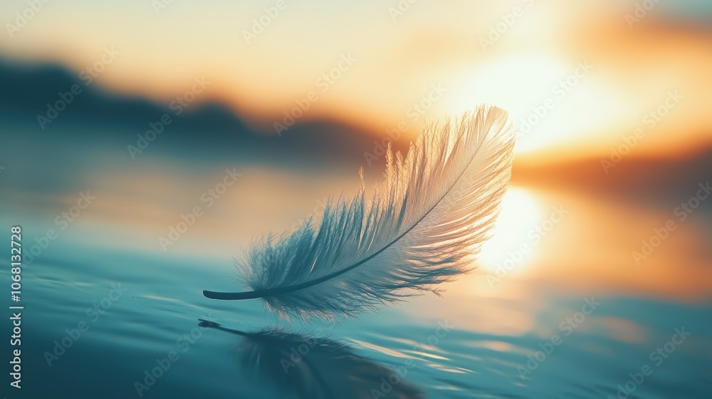 Delicate feather gliding on soft winds, serene moment captured in nature's embrace, tranquility and grace in motion. Delicate feather gliding on soft winds, serene moment captured in nature's embrace, tranquility and grace in motion.