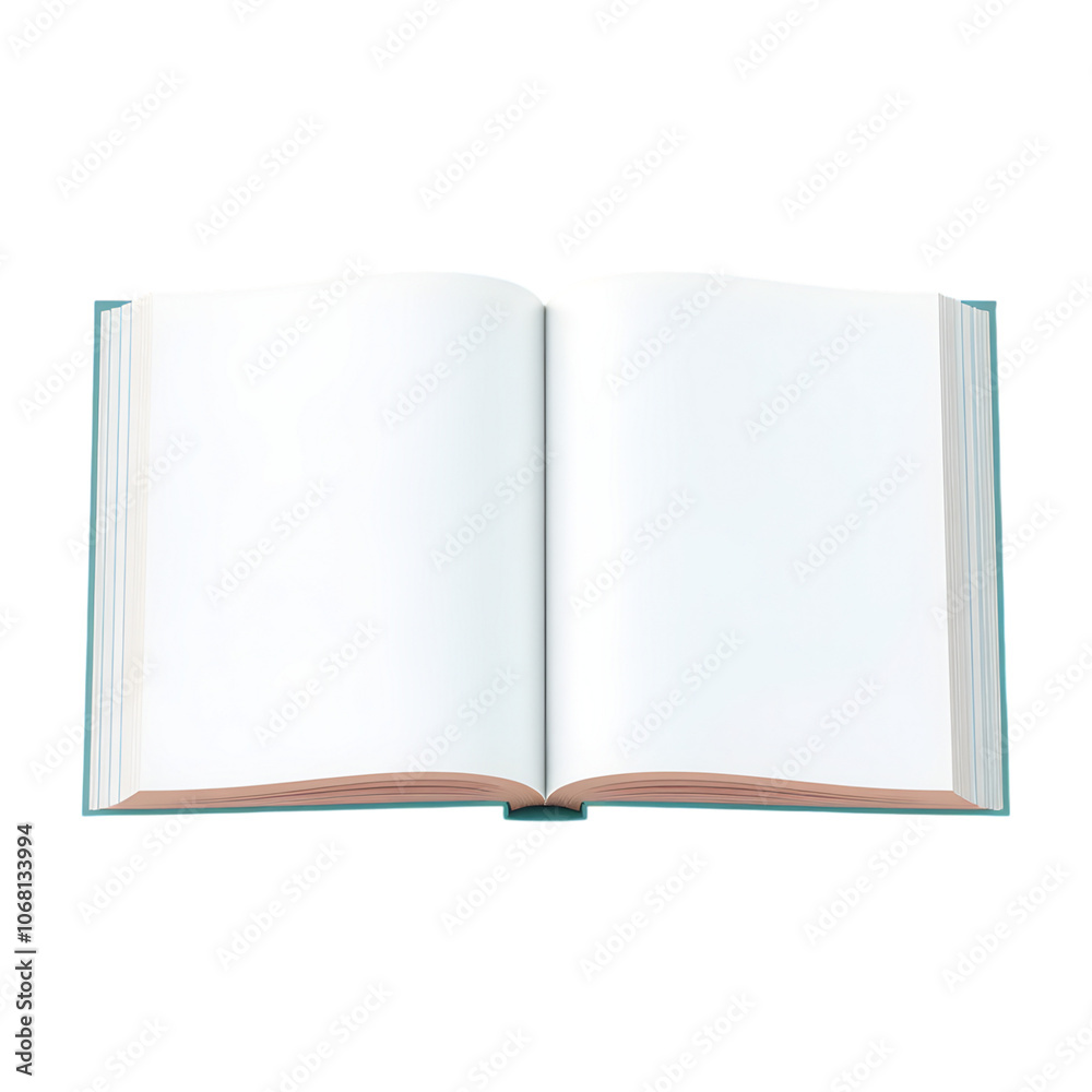 Blank Open Notebook with White Pages Blank Open Notebook with White Pages